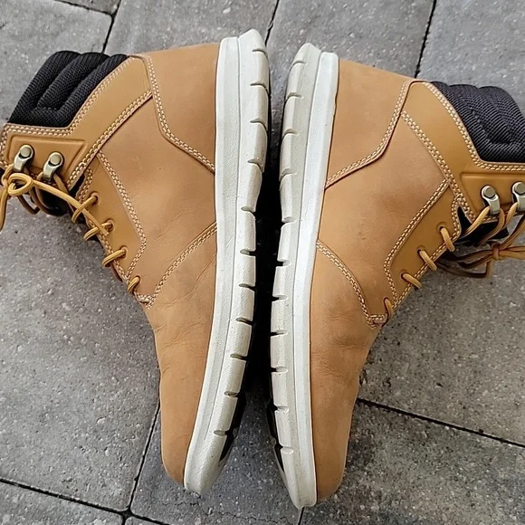 Timberland Graydon Sneaker Lace-up Boot Wheat Nubuck Sz 9 - Picture 6 of 9